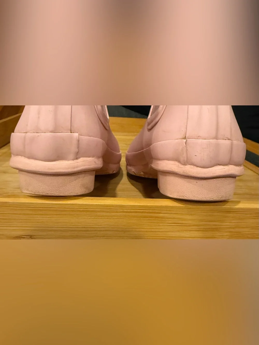 Hunter Pastel Pink Chelsea Rain Boots